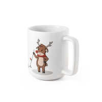 Taza con estampado navideo 330 mL REINDEER  - Ref. P94282