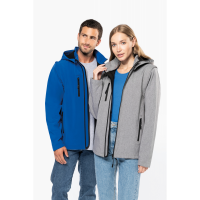 Chaquetas softshell 3 capas con capucha y mangas extrables unisex - Ref. XK422