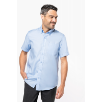 Camisa micro sarga no-plancha manga corta hombre - Ref. XK539