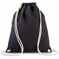 Mochila de algodn orgnico con cordones - Ref. XKI0139