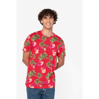 Camiseta ecorresponsable con estampado tropical hombre - Ref. XNS350