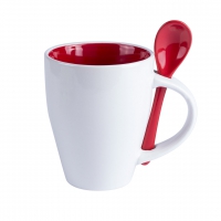 TAZA CERMICA CON CUCHARA COTES - Ref. M9459