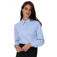 Camisa Oxford manga larga mujer - Ref. F71042