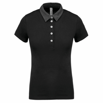 Polo jersey bicolor mujer - Ref. XK261