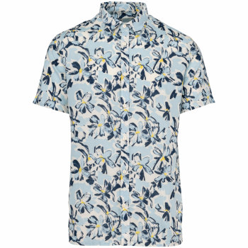 Camisa ecorresponsable con estampado vegetal hombre - Ref. XNS530