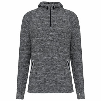 Sudadera deportiva capucha 1/4 cremallera unisex - Ref. XPA360