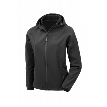 Chaqueta softshell reciclada de 3 capas con capucha mujer - Ref. XR911F