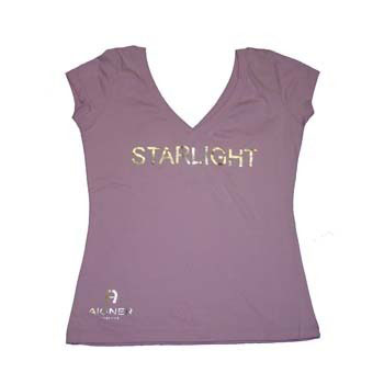 CAMISETA CHICA ESTAMPACIN PLATA - Ref. 90-1126