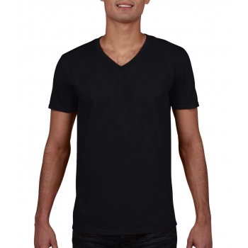 Camiseta softstyle cuello v hombre - Ref. F10809