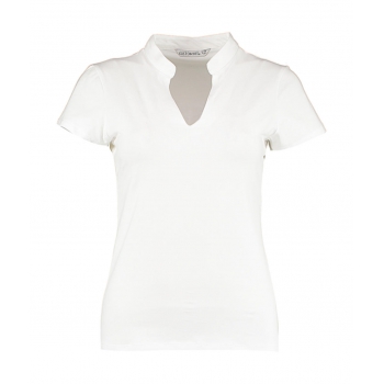 Camiseta cuello mandarn mujer Regular Fit - Ref. F10911