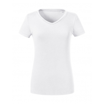 Camiseta orgnica Pure cuello V mujer - Ref. F12400