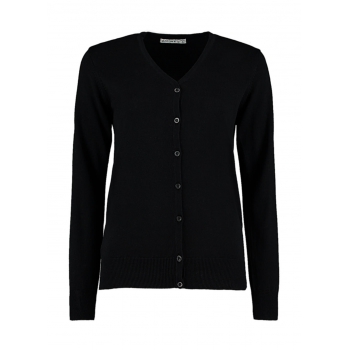 Chaqueta de punto cuello V mujer Classic Fit - Ref. F77411