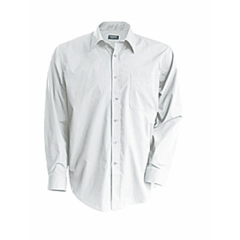 Camisa laboral Manga Larga HOMBRE 65/35 BLANCA